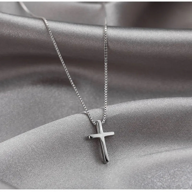 Simple Cross Choker Pendants