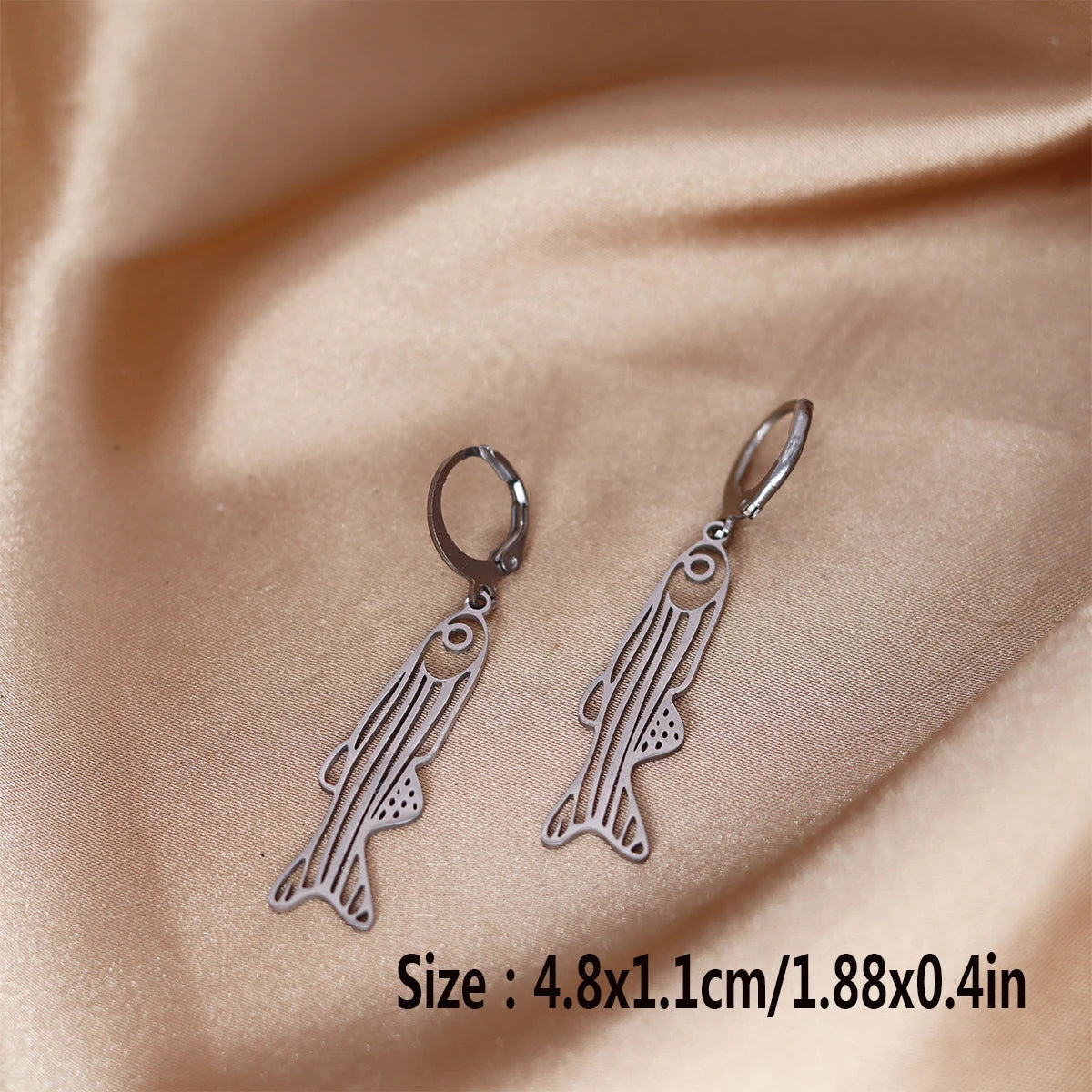 Zebrafish Hoop Earring