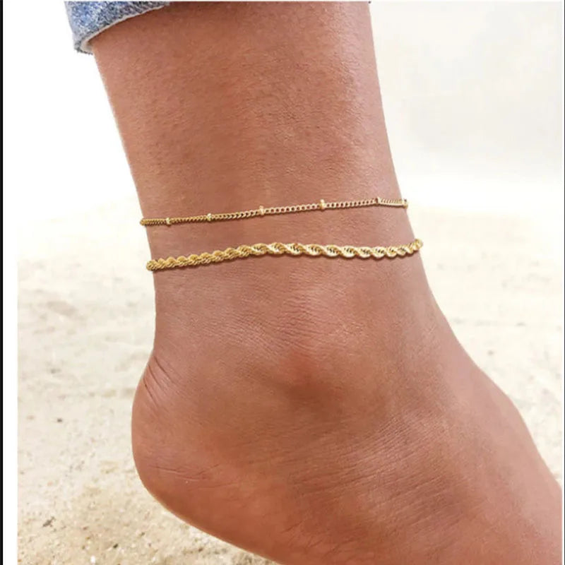 Bead Chain Anklets