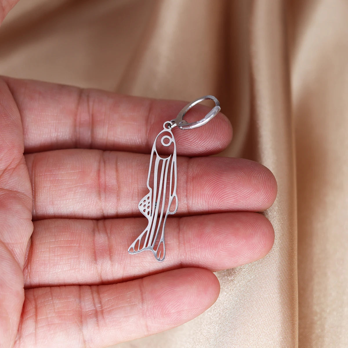 Zebrafish Hoop Earring