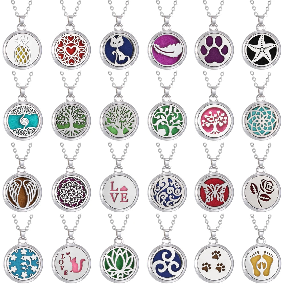 Tree Perfume Diffuser Necklace