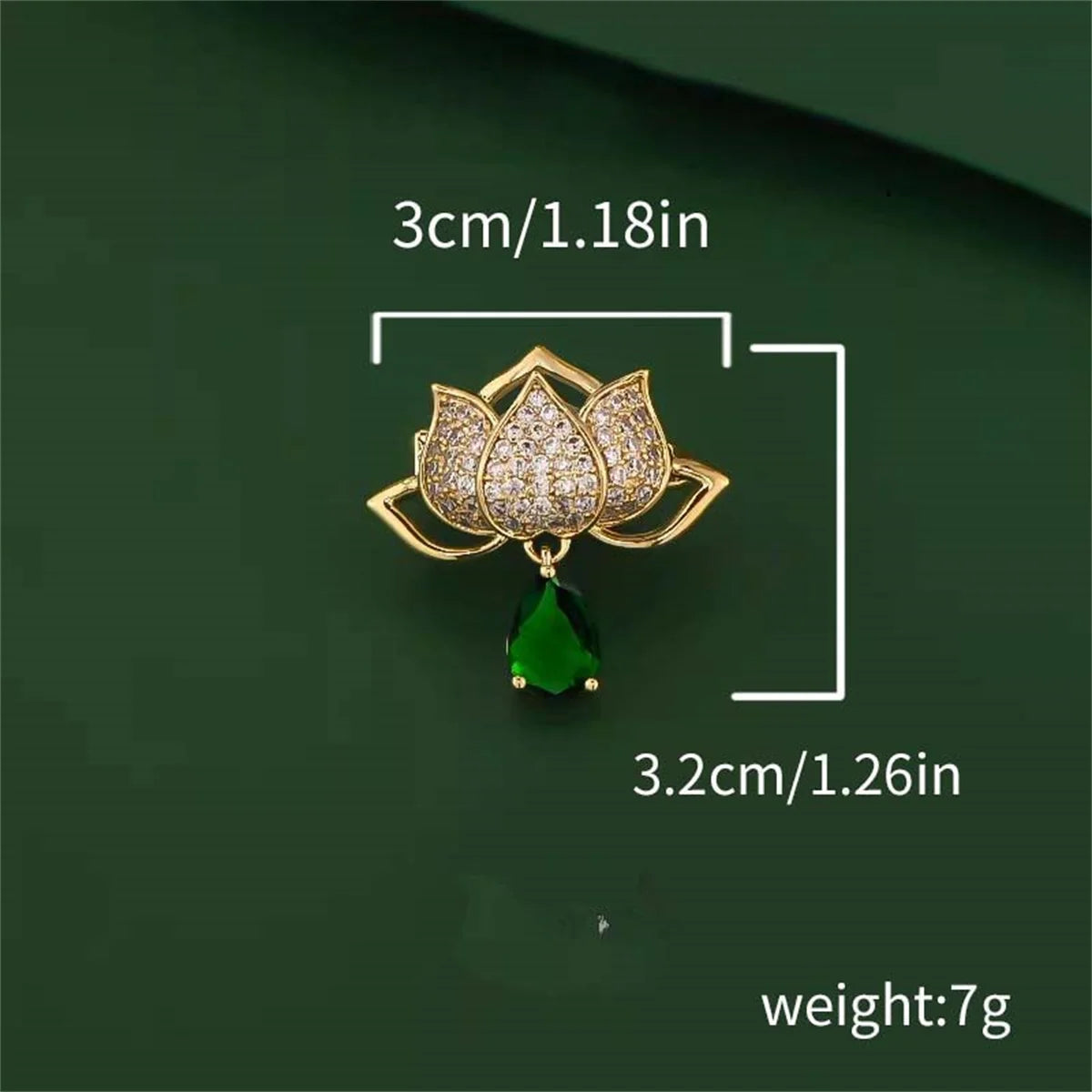 Lotus Flower Brooch
