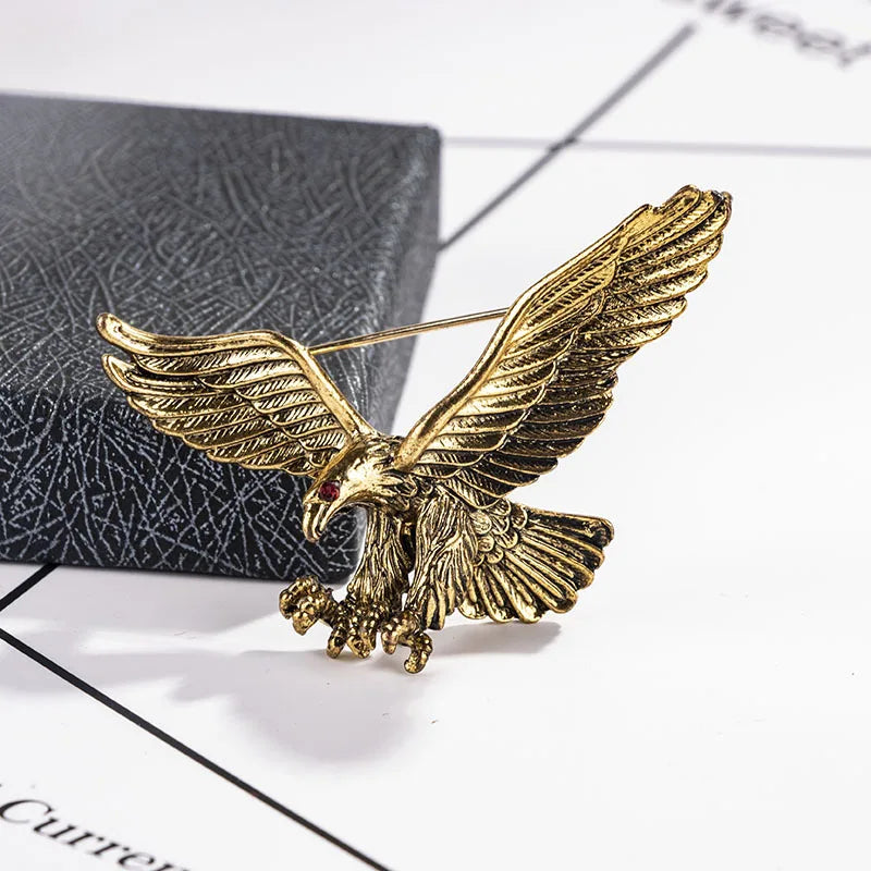 Vintage Eagle Birds Brooches