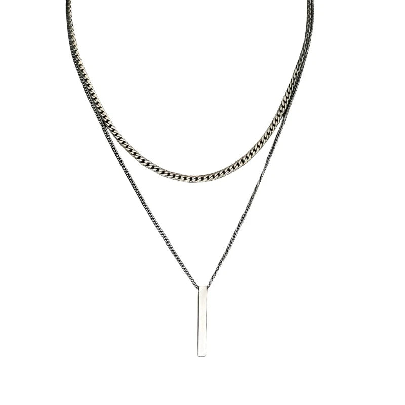 3D Vertical Bar Necklace