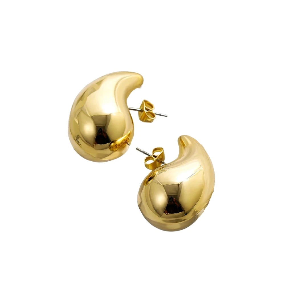 Gold Plated Tear Drop Earrings