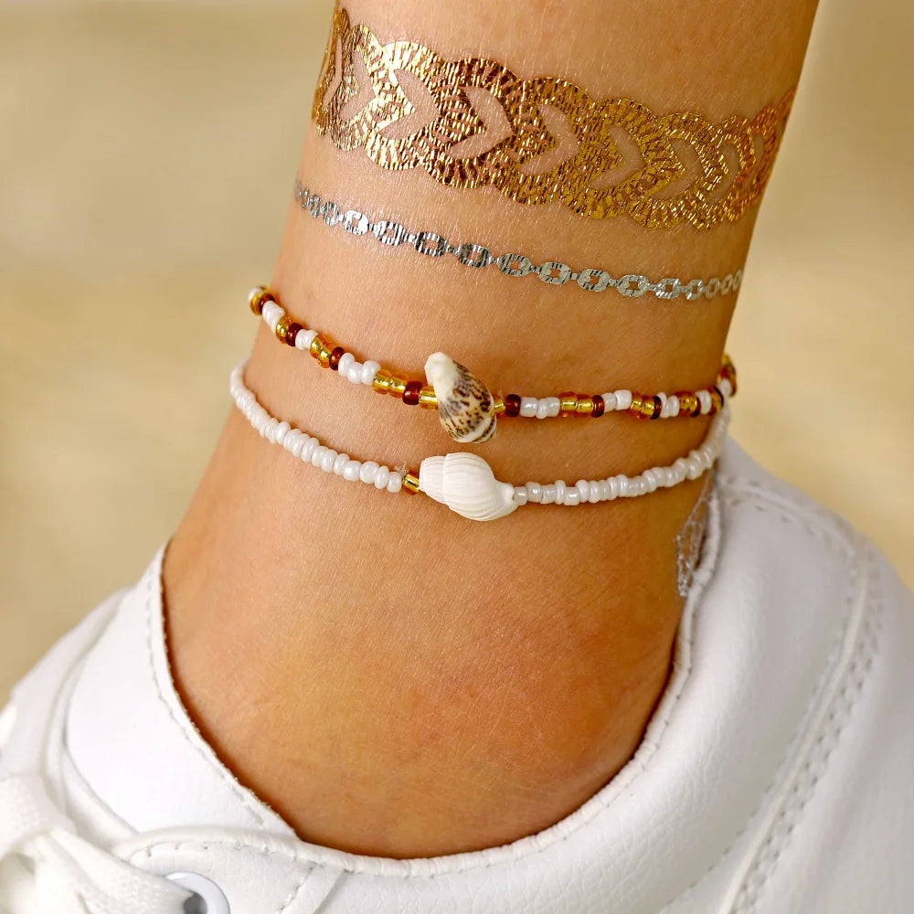 Shell Anklets for Women