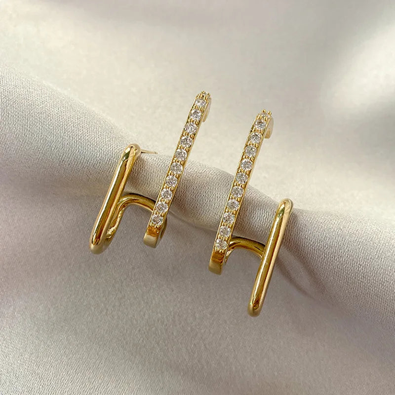 Piercing Hook Irregular Earrings