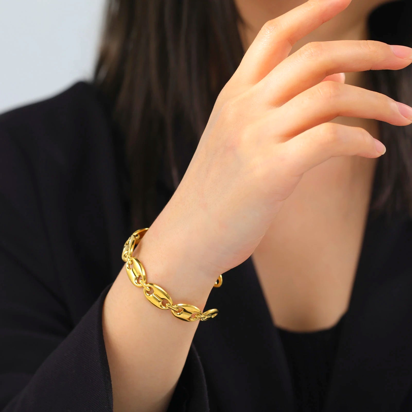 Pig Nostril Cuff Bracelet