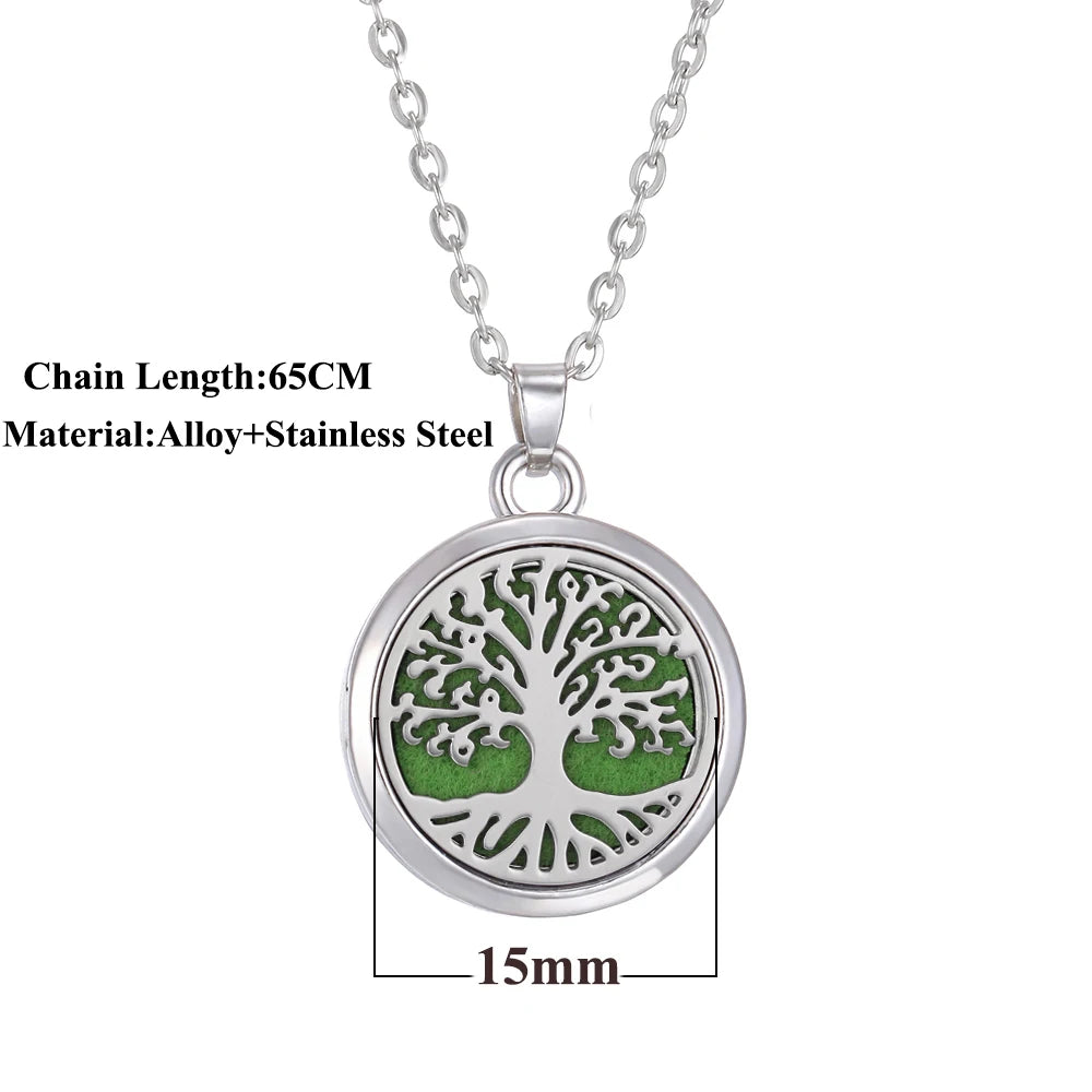 Tree Perfume Diffuser Necklace