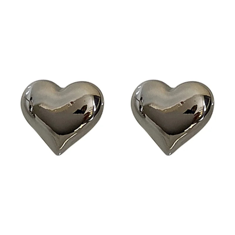 Korean Trend Heart Stud Earrings