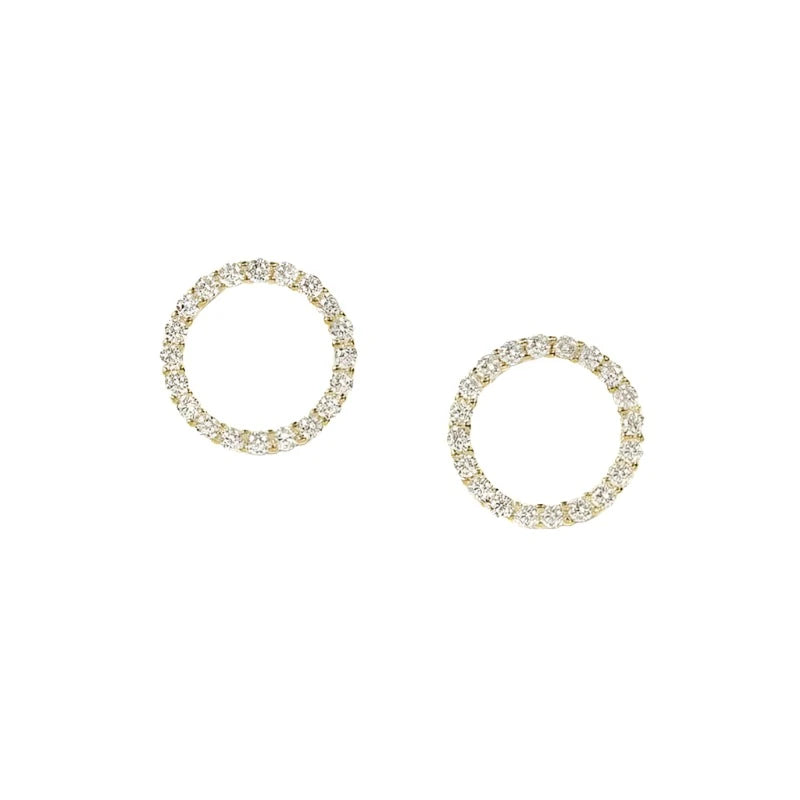 Small Circle Stud Earrings