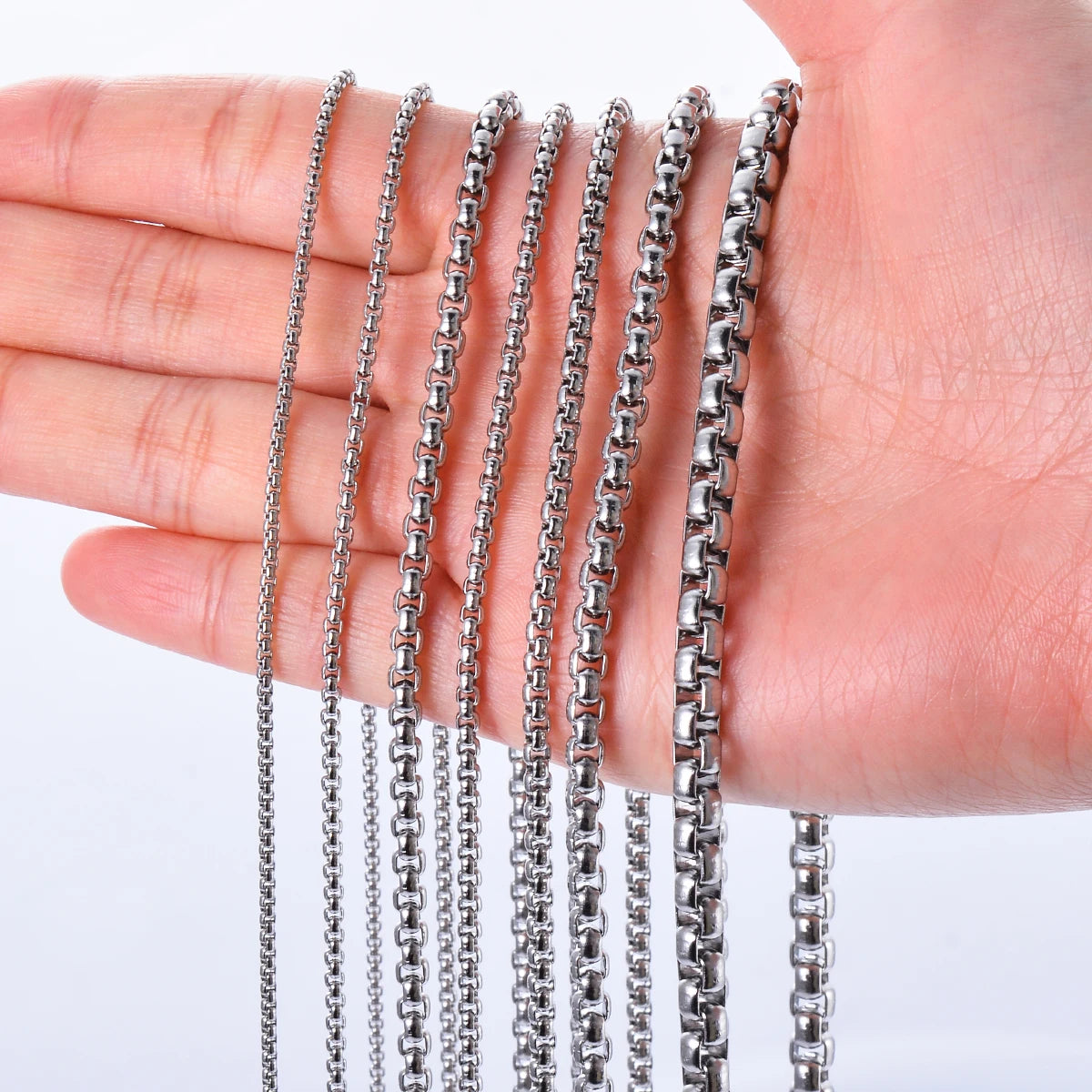 Stainless Steel Square  Necklace