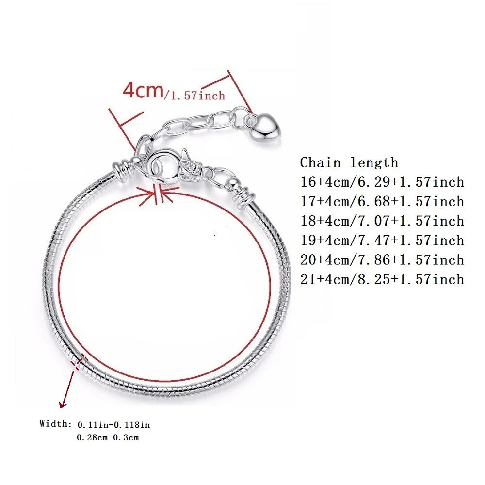 Snake Chain Heart Bracelet