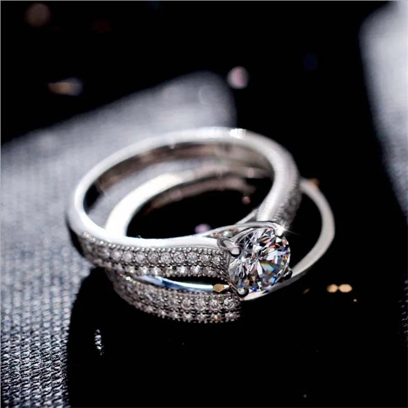 Rose Gold Silver Colors Rings