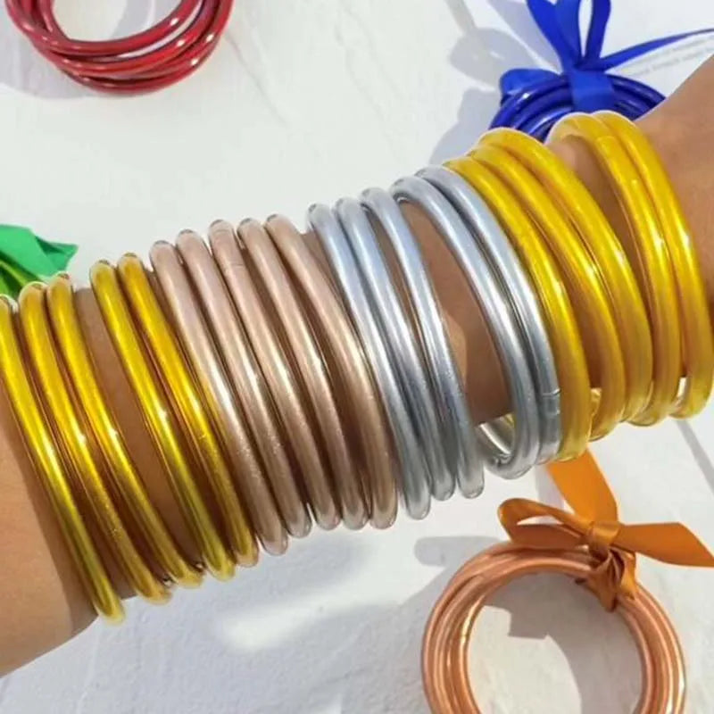 Multicolor Silicone Tube Bangles