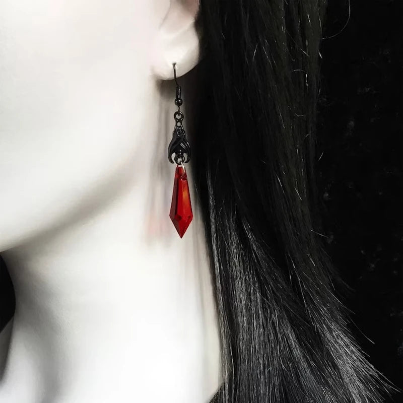 Black Bat Earrings