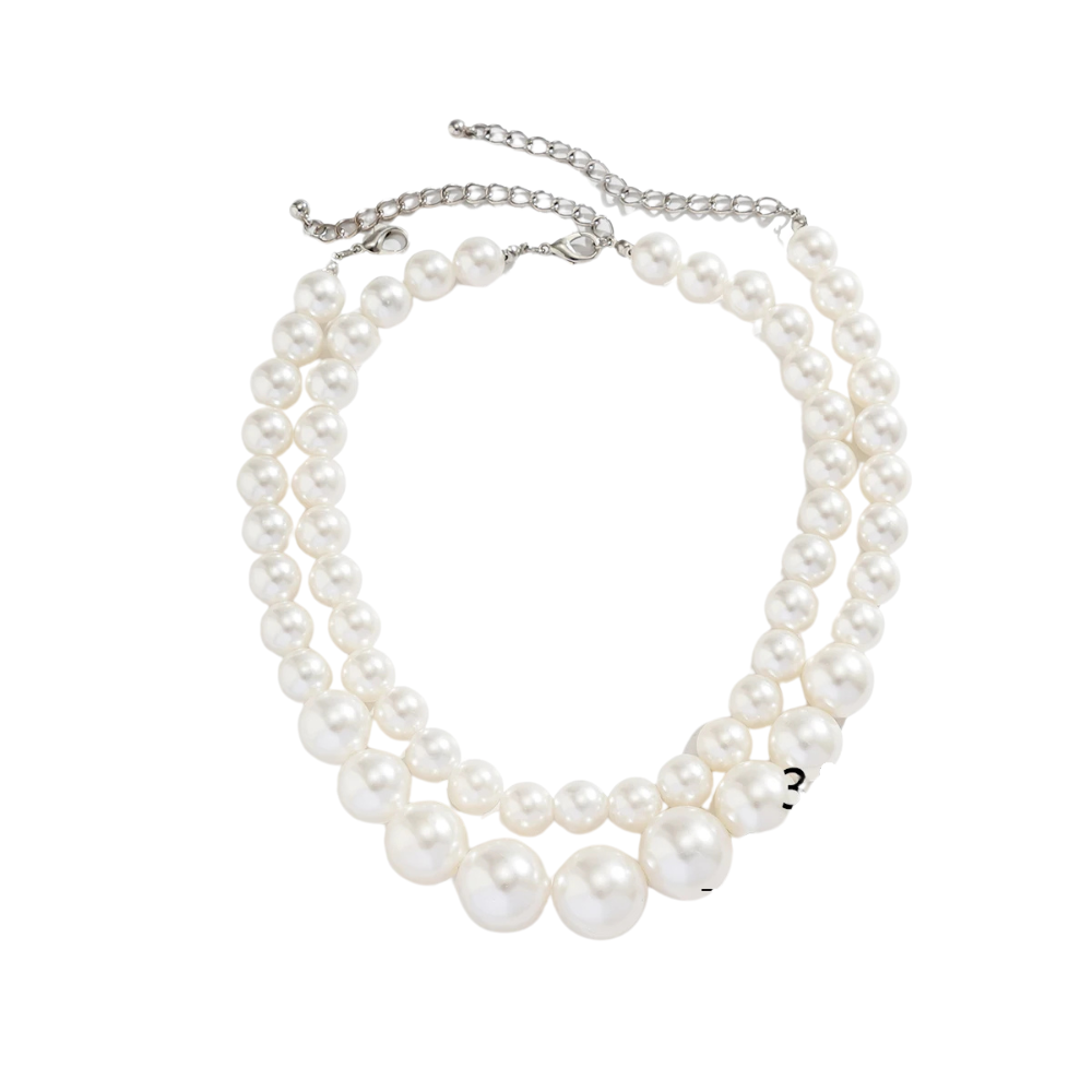 Statement Pearl Choker Necklace