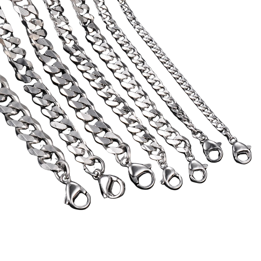 Sleek Stainless Steel Link Chain Necklace