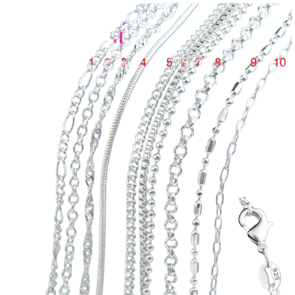 Elegant Sterling Silver Unisex Necklace